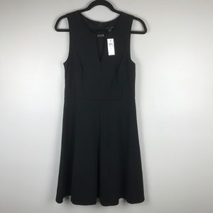 NWT Ann Taylor Black Keyhole A-line Dress Size 6